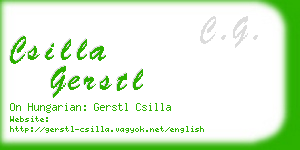 csilla gerstl business card